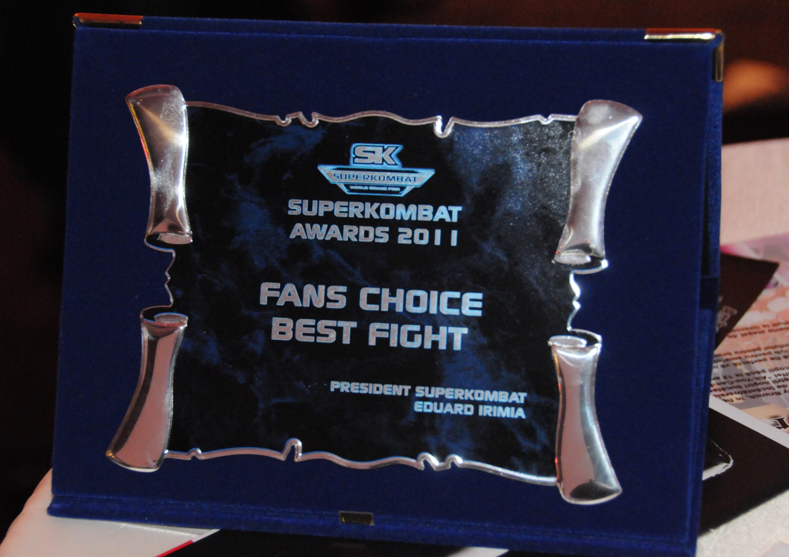 Premiile superkombat 2011, sau premiile K1