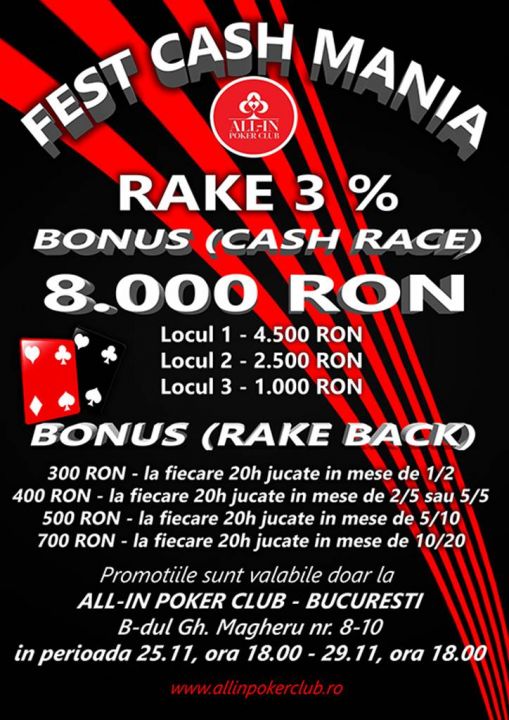 poker cash mania live