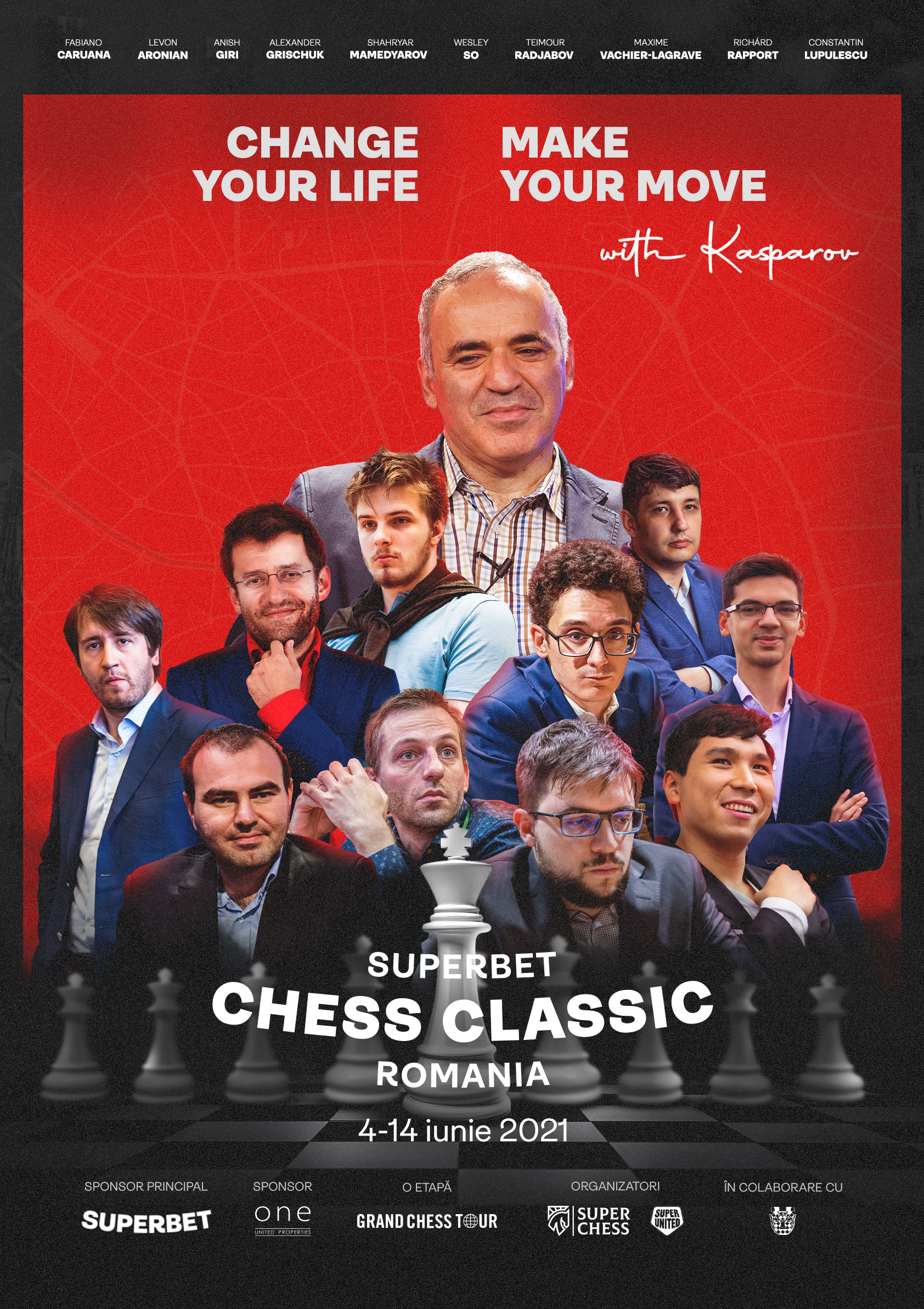 Garry Kasparov inaugurează turneul de șah Superbet Chess Classic Romania 2021 Garry Kasparov